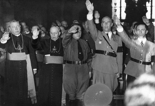 DID THE CHURCHES COLLABORATE OR RESIST THE NAZI REGIME? From that photo.