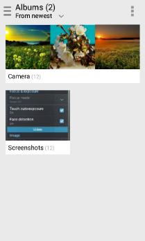 שימוש בגלריה צלם תמונות ונגן קטעי וידאו ב- ZenFone מיישום הגלריה. ביישום זה תוכל גם לערוך, לשתף או למחוק התמונות וקטעי וידאו השמורים ב- ZenFone.