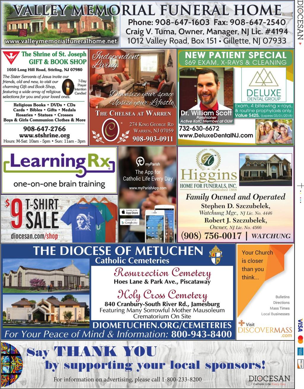 View Our Parish Supporters at www.discovermass.