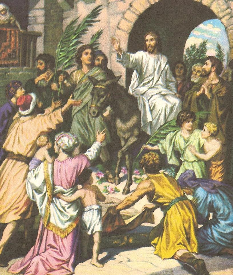 Jesus Rides Into the City Picture from The Bible in Pictures
