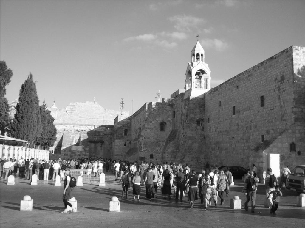 Dating the Birth of Jesus Christ V 25 Manger Square and the Church of the Nativity (traditional birthplace of Christ, and not at all improbable that it is the actual birthplace). Courtesy Jeffrey R.