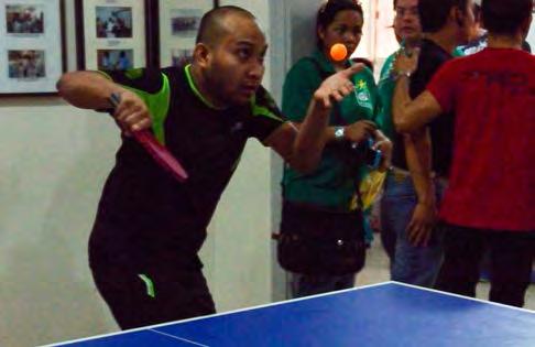 Nesma Employee is 3rd Runner-up in Table Tennis Nesma employee, Jabar Tarabuco, Data Entry Operator, joined the table tennis tournament at the Consulate of Philippines
