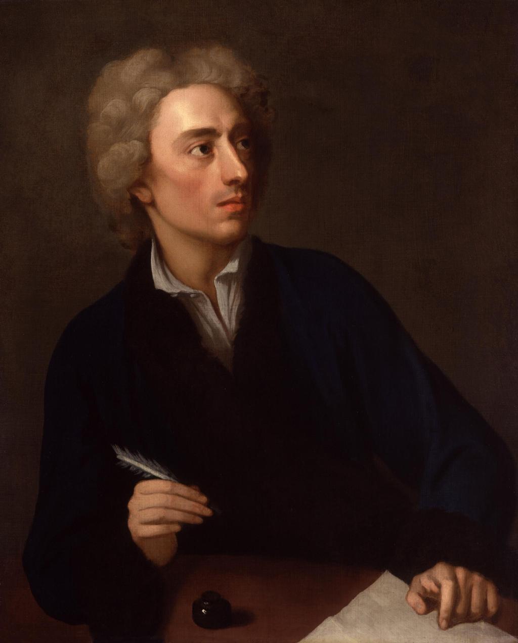 1688 1744 ALEXANDER POPE He is the second-most frequently quoted writer in The Oxford Dictionary of Quotations after Shakespeare. Pope's most famous poem is The Rape of the Lock.