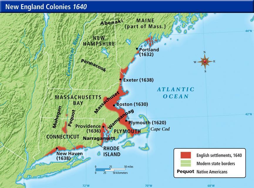 NATIVES & COLONISTS Relatively peaceful w/ Pilgrims Disputes/Problems: Land w/ expansion of colonists Colonists livestock