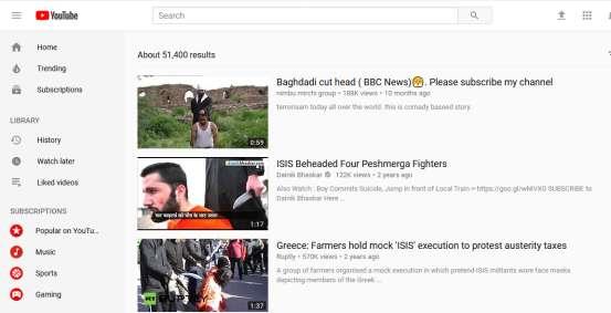 Videot e hedhura në YouTube 112, për sulmet apo veprimet terroriste, ushqejnë entuziaziazmin e besimtarëve në mbarë botën dhe i bën ata të ndjehen pjesë e luftës.