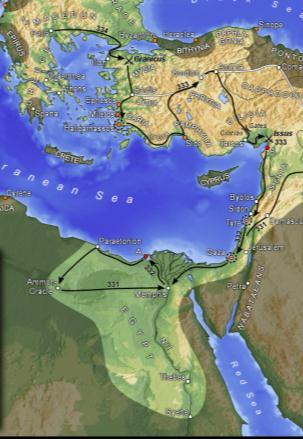 AFTER ISSUS: Persians controls Aegean & Hellespont threatened Alexander's supply line could attack Macedonian