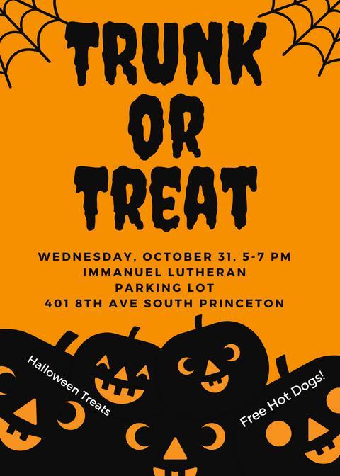 Sign-up to bring your decorated trunk and to donate hot dogs & buns in the gathering area. Make plans to bring your trick or treaters to Immanuel for safe Halloween fun.