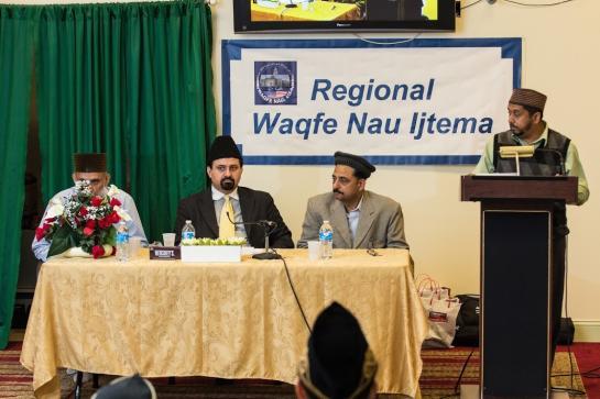 About 140-150 people attended this Ijtema of which 75 were Waqifeen-e- Nau. We were honored to have National Waqfe Nau Sec.