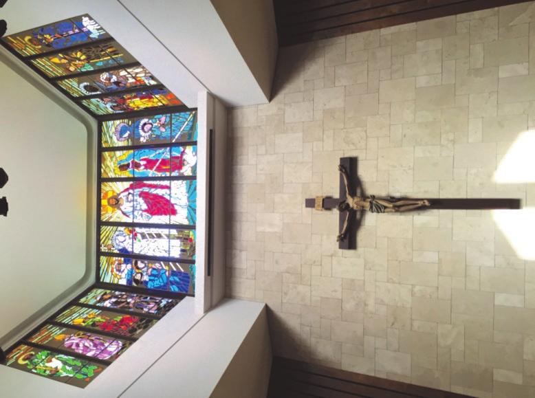 Pastoral Council Corner Did You Know? The Parish Pastoral Council continues to present brief explanations of the Communion of Saints Stained Glass Window over the altar.