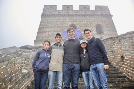 The Great Wall of China consists of various buildings including watch towers, troop barracks, and garrison stations.