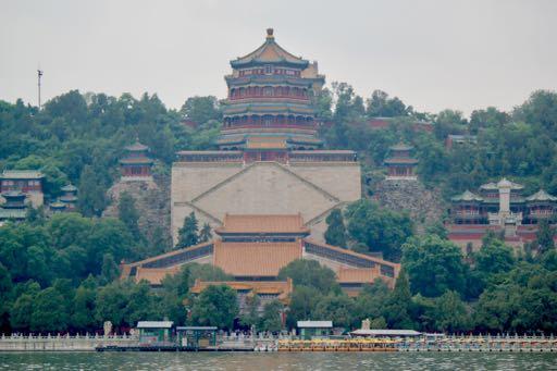 From the lake, we were also able to get a full view of Longevity Hill, which is the center of the Summer Palace.