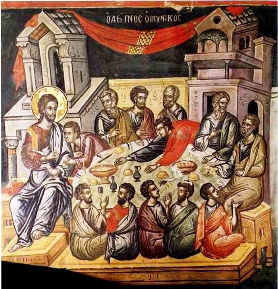 An Icon for Holy Thursday Each of these events can be found in icons, and especially on church walls as part of the iconostasis, but the 15th Century Russian icon here groups the four events together.