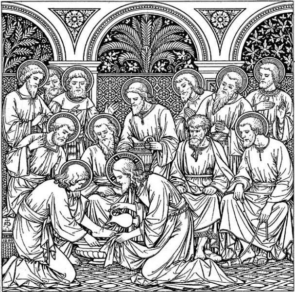 HOLY WEEK A.D. 2014 Maundy Thursday April 17th, A.D. 2014 The Mandatum: Jesus washes the feet of the Apostles Verse: By this shall all men know that ye are my disciples, if ye love one another.