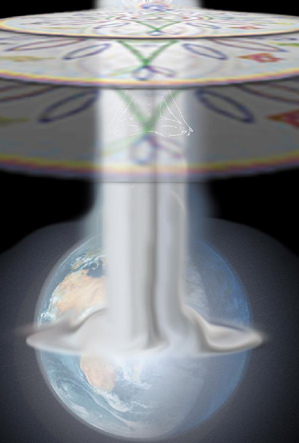 P a g e 22 Breathe normally, while visualizing for a moment a brilliant 4' Pale Silver Pillar of Light extending from the Earth's Core upward, fully encasing your body and extending far above the