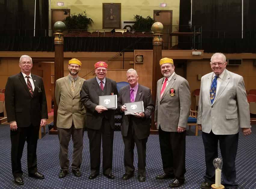MASONIC ASSISTANCE PROGAM, 2017 HOLIDAYS EDITION CERTIFIED ENLIGHTENMENT Presentation of Gold Passports to Don A. Seeker, MSA and Illustrious Brother David M. Snyder, Sr.