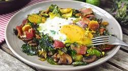 Recipe of the Month Brussels Sprout Hash and Eggs (Original recipe from KetoDietApp.