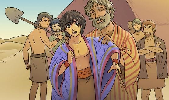 Joseph and the coat of many colors Characters: Joseph Jacob (Joseph's dad) Ruben Juda gideon and other brothers