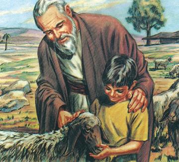 Abraham and Isaac Abraham was told by god to sacrifice his only son, god wanted to test Abraham to see if he would obey him knowing that he loved Isaac very much.