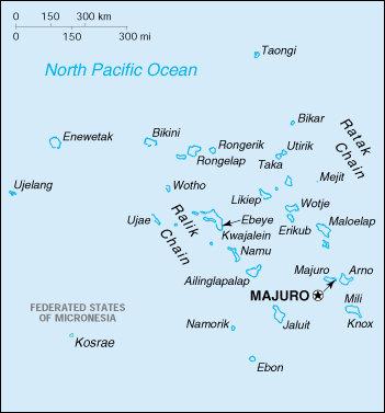 Pacific Ocean, about half way between Hawaii and Australia Total land area: 70 sq mi (181 sq km).