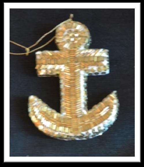 Anchor Cross: The cross of hope, it rises from the crescent moon, which is a symbol of our