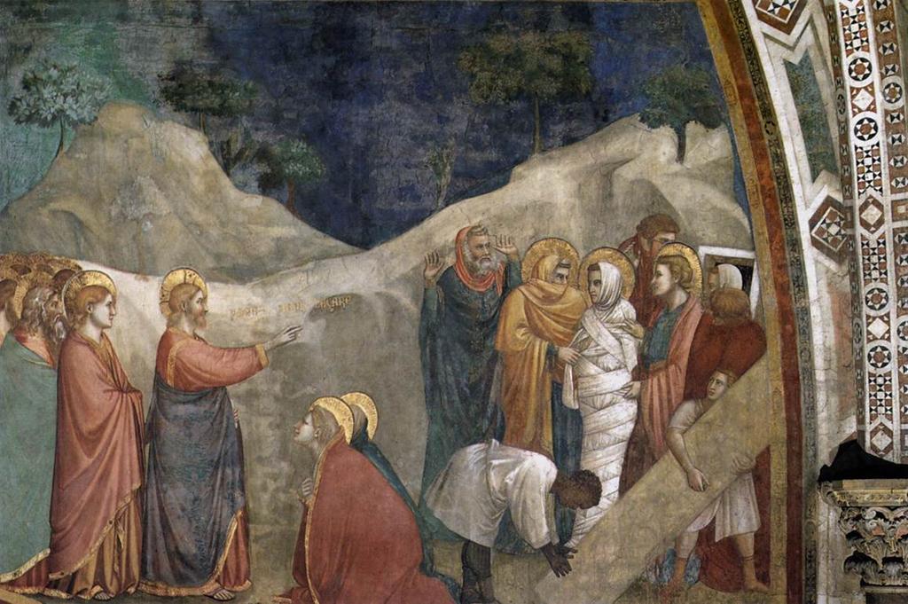 Raising of Lazarus, 1320s, Giotto di Bondone 33: Passion Sunday ---------------------- April 10, 2011 The Divine Mender Days there are when all things seem to go wrong.