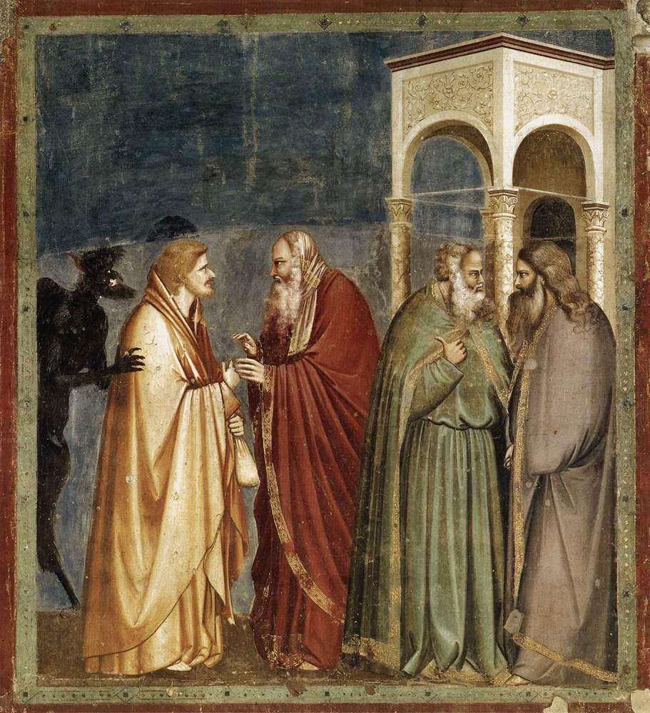 Judas Betrayal, 1304-06, Giotto di Bondone 43: Wednesday of Holy Week ---------- April 20, 2011 Bargaining What will you give me for Him!