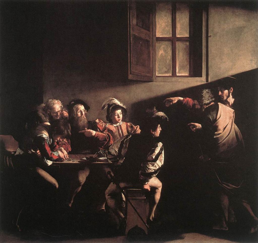 The Calling of Saint Matthew, 1599-1600, Caravaggio 4: Saturday after the Ashes Our War Song Every army has its war song. In Lent, the Church so often reminds us that life is a battle!
