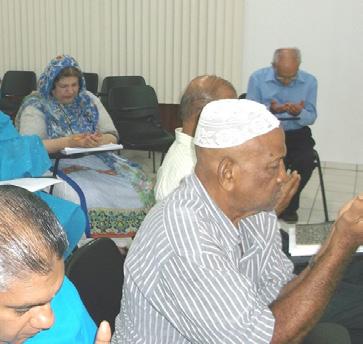 visit, apart from the training course, was the meetings held at various SIV mosques.