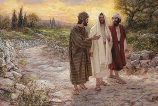 Two disciples were walking to their home in Emmaus after an eventful day. A 7½ mile walk from Jerusalem (v. 13; about 2½ hours, cf. v. 29). They were not part of the Twelve. One was Cleopas (v. 18).