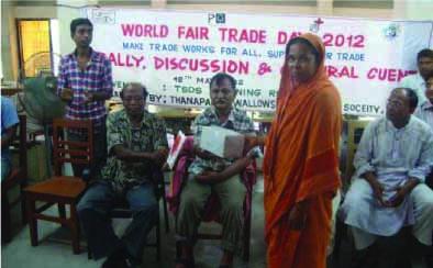 SUPPORT FAIR TRADE. He said: Through Fair Trade, handicraft has become an important livelihood, particularly for marginalized women.