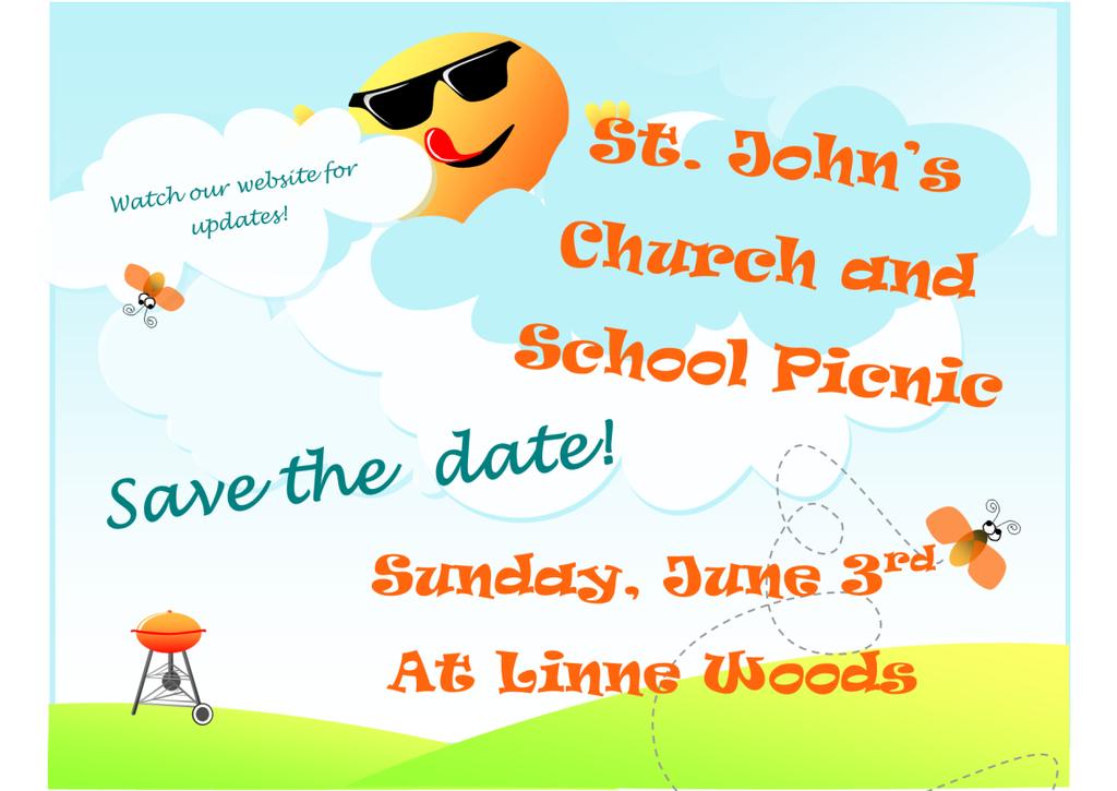 2 St. John s Picnic: The 2018 picnic will be held at Linne Woods on June 3 rd in Morton Grove. The day begins with a Worship Service at 10AM followed by food, games and more. Do you want to help?