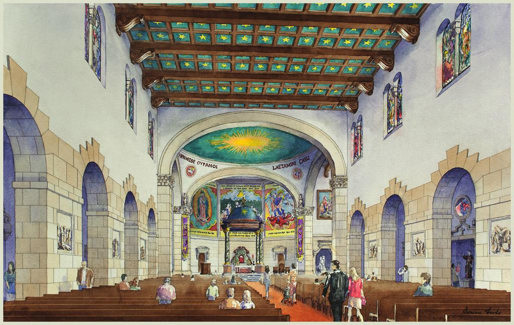 Proposed Interior Design Rendering Prayer for the Consecration of the Building Project We honor you, St. Joseph, husband of Mary whom we venerate as Our Lady of Guadalupe, Patroness of our parish.