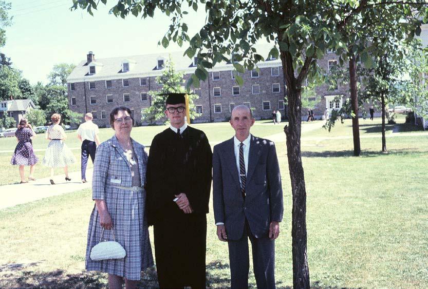 Graduated from Houghton 1962 BS A year of Bible A
