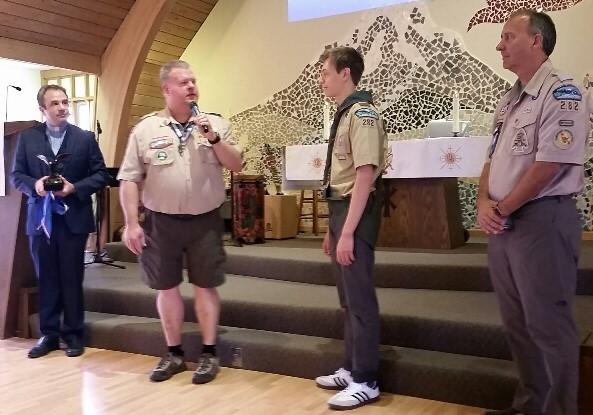 Ethan Fowler achieved the rank of Eagle Scout April 22 at his Court of Honor