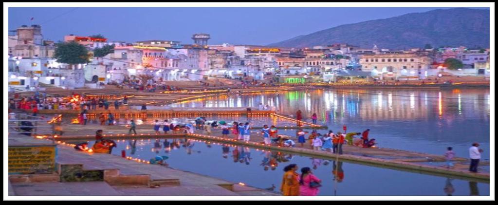 Pushkar Attractions Pushkar world known famous temple is the Brahma Temple, said to be one of the few such temples in the world as a result of a curse by Brahma s consort, Goddess Saraswati.