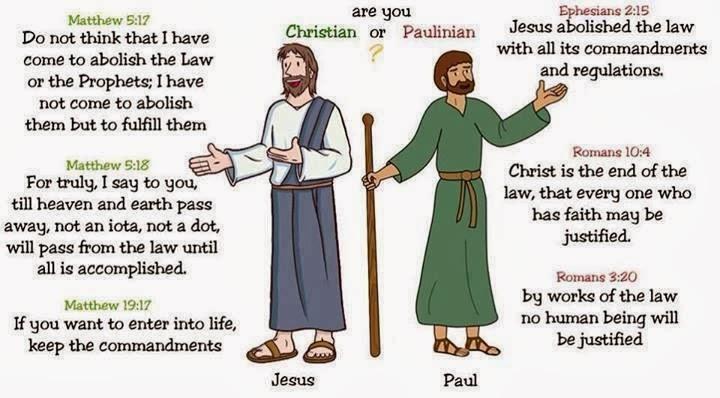 Paul and Christ are NOT on equal footing Our Christian institutions long ago pitted Paul against Christ even though