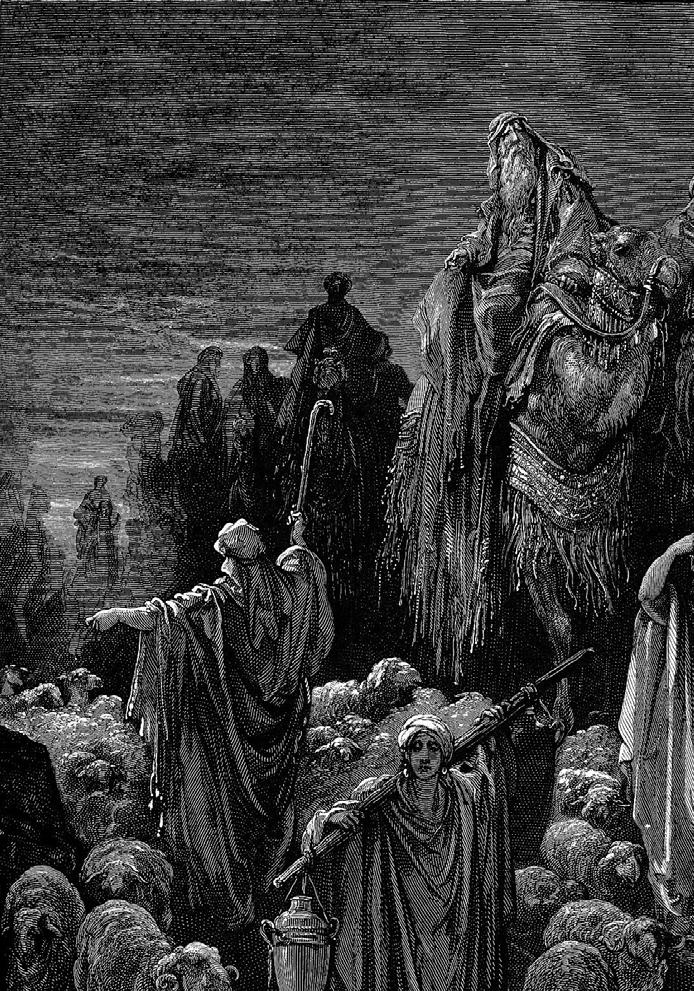 Art by Gustave Dore ( Jacob Goeth Into Egypt ) father s cave at Mt. Meron. (See other such stories in the Gemara, Bava Basra 58a.