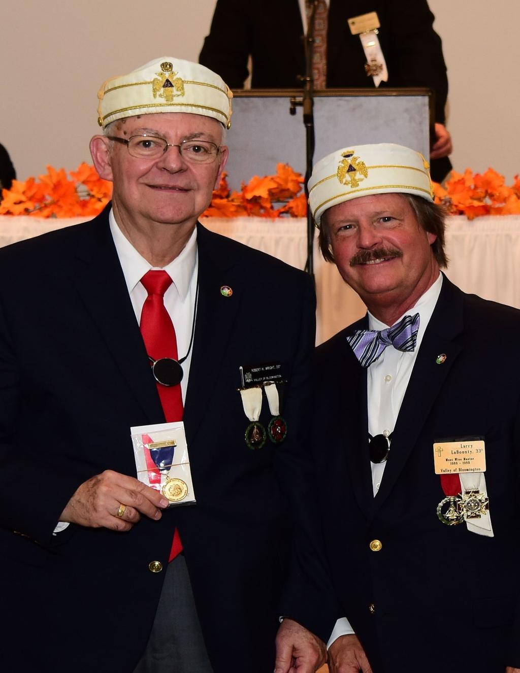 Meritorious Service Award recipients Adam and Ben Young