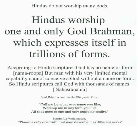 QUESTION: Why Do Hindus Worship Many Gods? Human beings through history have formulated many different names and forms for the Divine or Eternal.