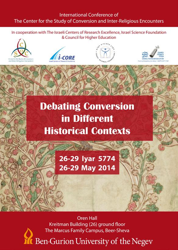 Debating Conversion in Different Historical Contexts May 26th
