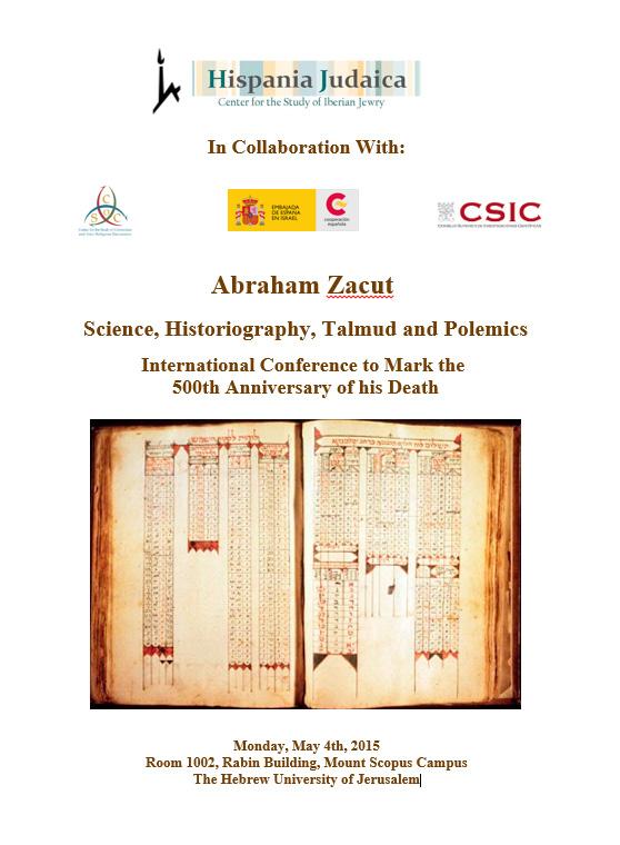 Abraham Zacut - Science, Historiography,
