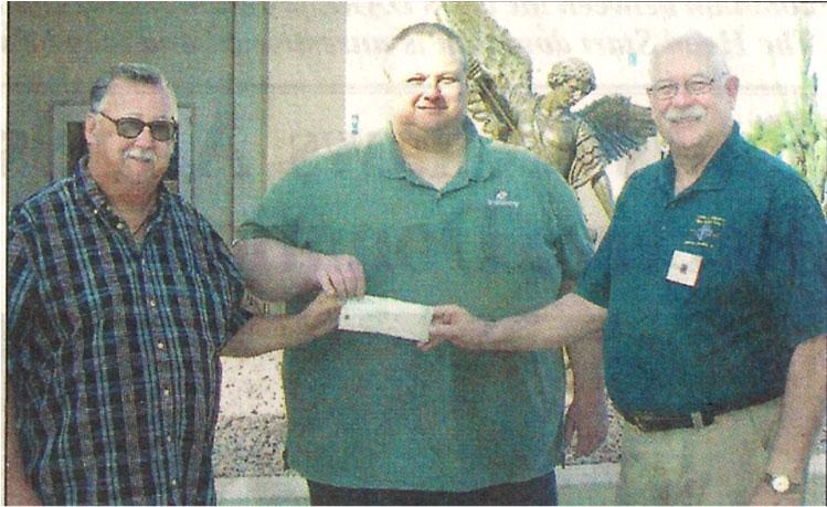 KOC M@KES GIFT TO BOYS & GIRLS CLUB The Knights of Columbus from St. George Parish in Apache Junction presented a check for $2,600 to the Boys and Girls Club in AJ last week.