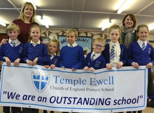 Temple Ewell School Temple Ewell is a popular village church school with a roll of about 150.