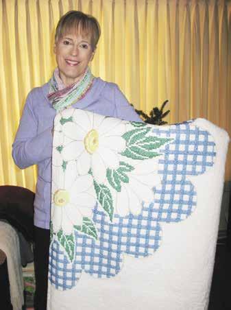 February 2017 And the quilt goes to...! 7 Ellen Amberg s name was drawn on December 11 as the winner in the quilt raffle. She was in Madison, Wisc.