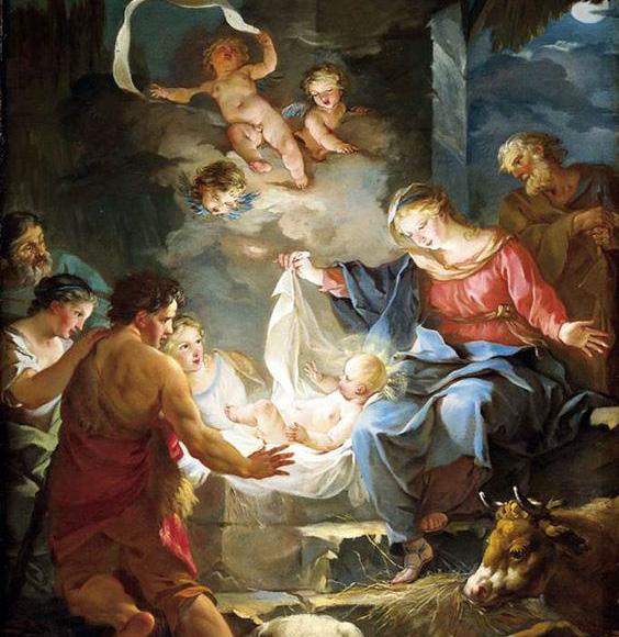 We are waiting for our Lord to come into the world as the baby Jesus, born of the Virgin Mary in Bethlehem.