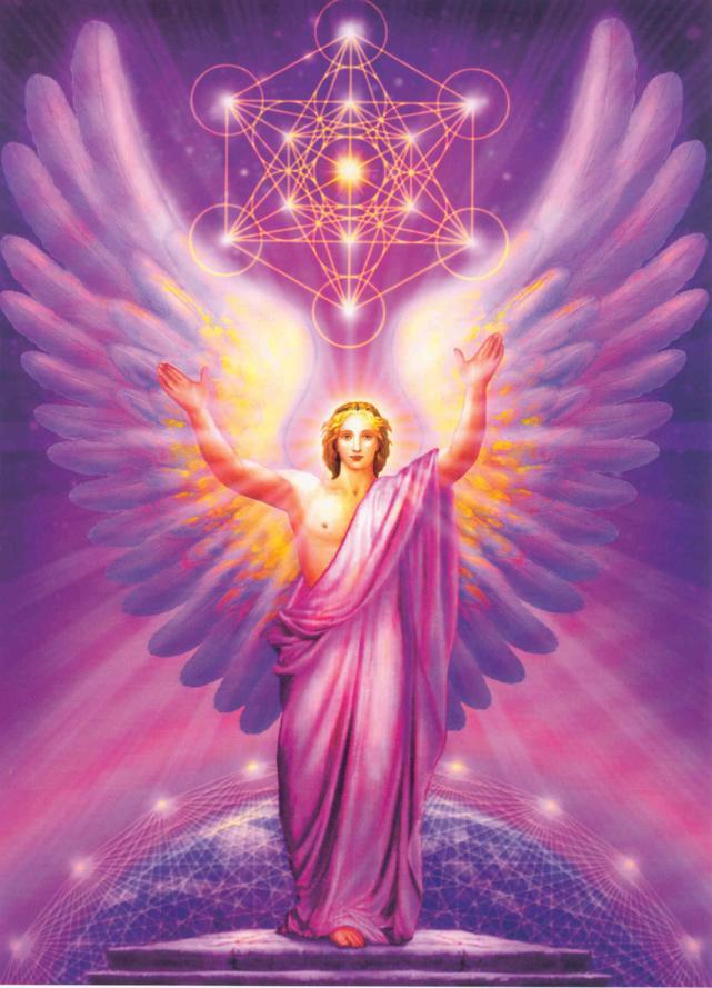 I am the Archangel Metatron My name means "One Who Occupies the Throne Next to the Divine Throne" I am the Angel of the Covenant I am the Patron Angel of Small Children.