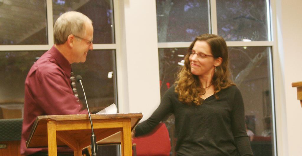 She serves as a hospice chaplain in the community. Doug Luginbill officiated.