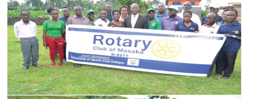 This project was in conjunction with several other Rotary Clubs in our area, and in Uganda.