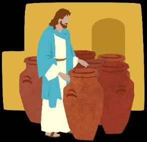 Image: Now there were six stone water jars there for the Jewish rites of purification, each holding twenty or thirty gallons. Jesus said to the servants, Fill the jars with water.