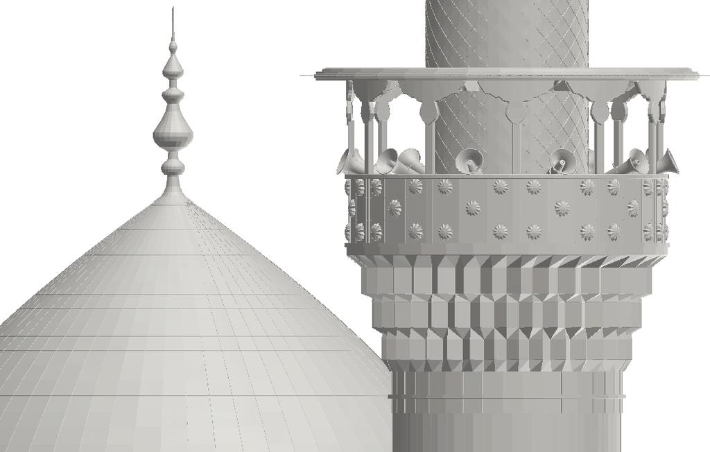 3D model of the Holy Shrine of Imam Ali bin abi Talib (peace be upon him), lies in